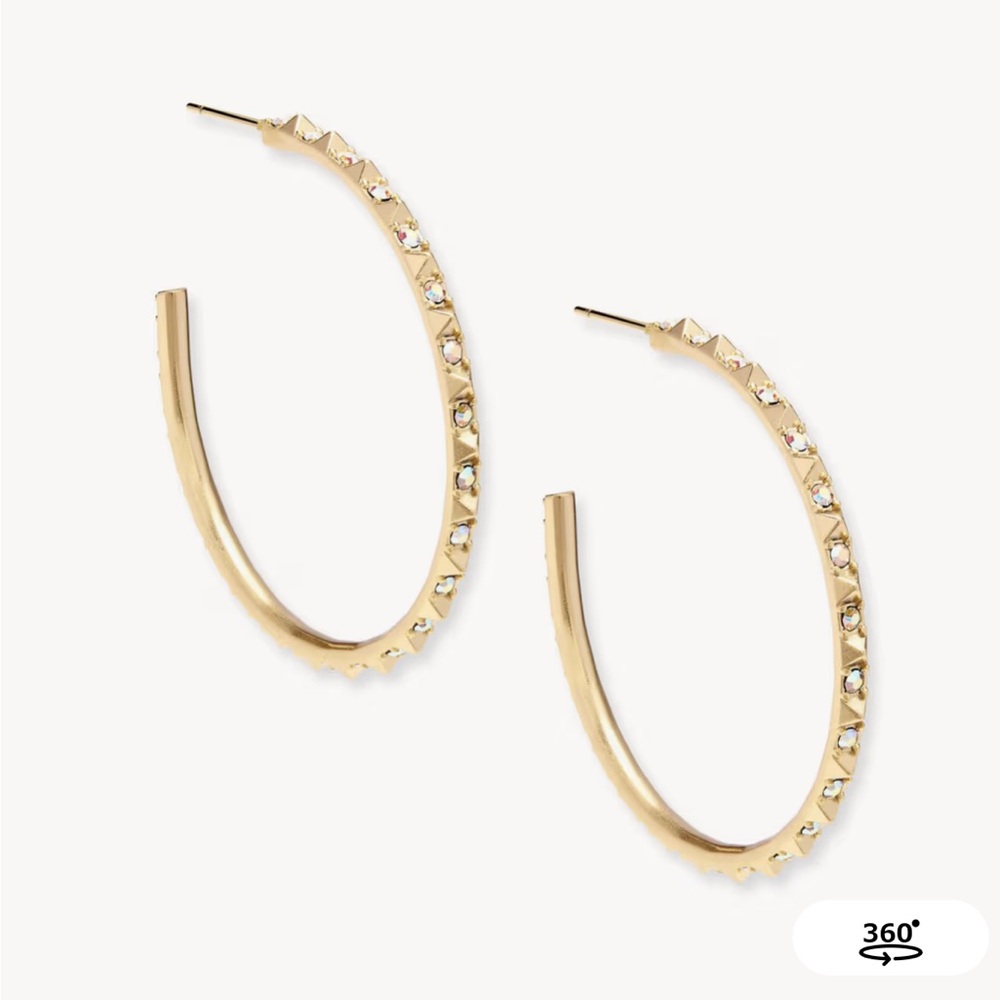 Kendra Scott Gold Veronica Hoop Earrings